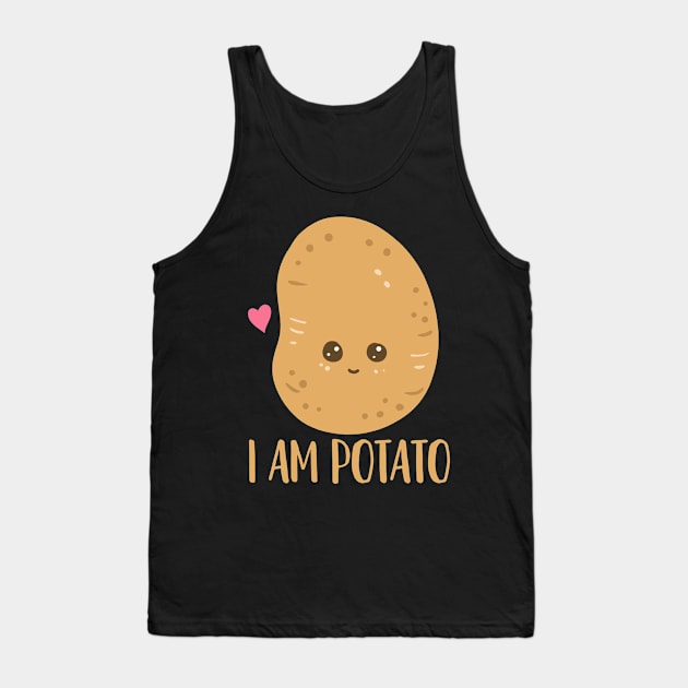 Potato Kawaii Potato Costume Tank Top by CreativeGiftShop